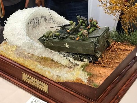 We could not get to the Shizuoka Hobby Show this year - but our good buddy Charlie Prichett could - so he sent us his pictures to share ... Jungle Cruise, Military Action Figures, Model Maker, Model Tanks, Military Figures, Military Modelling, Military Diorama, Shizuoka, Miniature Model