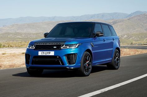 Blue Range Rover, Faith Images, 2018 Range Rover, Range Rover Sport 2018, Range Rover Sport Svr, Range Rover Svr, Blue Range, Range Rover Supercharged, White Range