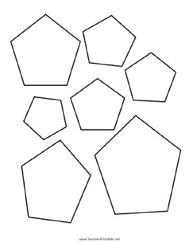 Use Pentagon Templates to lay out your classroom art projects. Free to download and print Pentagon Template Free Printable, Patchwork Blocks, Hexagon Quilts, Pentagon Shape, Classroom Art Projects, Math Intervention, Mosaic Art Projects, Shape Templates, Classroom Art