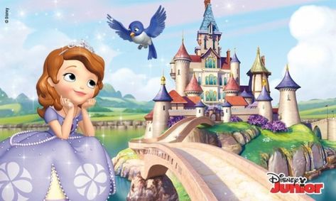 Sofia The First Castle, Tarpaulin Background, Birthday Tarpaulin Background, Birthday Tarpaulin, Birthday Tarpaulin Design, Tarpaulin Design, Princess Sofia Party, Minnie Mouse Drawing, Sofia The First Birthday Party