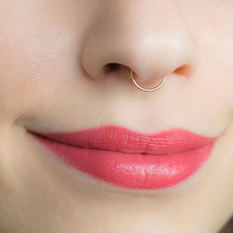 Bijoux Piercing Septum, Rose Gold Septum Ring, Septum Gold, Gold Septum Ring, Fake Septum Ring, Faux Septum Ring, Gold Septum, Climbing Earrings, Faux Septum