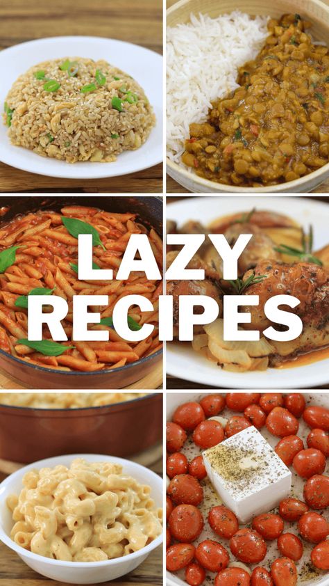 Meals Everyone Should Know How To Cook, Recipes For People Who Hate Cooking, Lazy Cooking, Mango Sorbet Recipe, Lentil Curry Recipes, Cheesy Mac And Cheese, Slow Roasted Tomatoes, Easy Baked Salmon, Instant Recipes