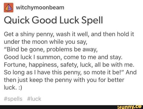 Good Luck spell Spell For Luck On A Test, Luck Rituals Witch, Spell For Good Luck For Someone Else, Simple Luck Spell, Good Luck Spell For Someone Else, Good Luck Witchcraft, Good Luck Sigil, Spells For Good Luck, Good Luck Crystals