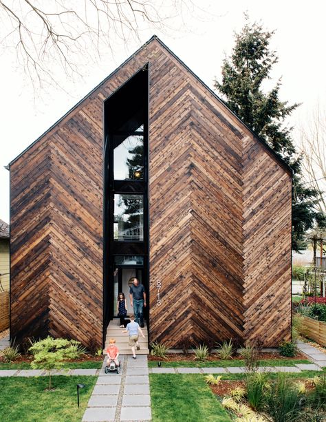 New Home Build - Contemporary - Exterior - Seattle - by MB Architecture + Interiors | Houzz AU Contemporary Exterior Homes, Denver Modern, New Home Build, Architect Student, Wood Facade, Contemporary Exterior, Modern Architects, Architecture Awards, Tiny Cabin