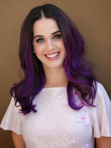 An Out of this World, Galaxy themed Quinceanera Katy Perry Hair Color, Katy Perry Purple Hair, Katy Perry Hair, Dark Purple Hair, Purple Ombre Hair, Hair Color Purple, Ombre Wigs, Purple Ombre, Hair Envy