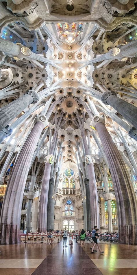 Italia Top, Panorama Photography, Gaudi Architecture, Barcelona Architecture, Antonio Gaudí, Panoramic Photography, Cathedral Architecture, Antoni Gaudi, Church Architecture