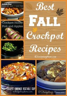 Fall Slow Cooker, Crockpot Desserts, Fall Slow Cooker Recipes, Fall Crockpot, Simple Crockpot, Fall Crockpot Recipes, Slow Cooker Freezer Meals, Freezer Recipes, Pot Food