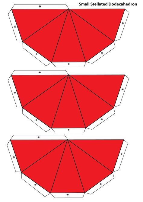 Template for small stellated dodecahedron to make it from paper Plumbob Template, Dodecahedron Template, Stellated Dodecahedron, Sims Plumbob, Paper House Template, Pyramid Box, House Template, Pentagon Shape, Scouts Crafts