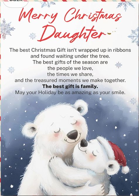 Weekly Greetings, Best Christmas Messages, Merry Christmas Daughter, Cards For Sister, Holiday Meme, Merry Christmas Greeting Cards, Cherish Life Quotes, Gift For New Dad, Wishes For Daughter