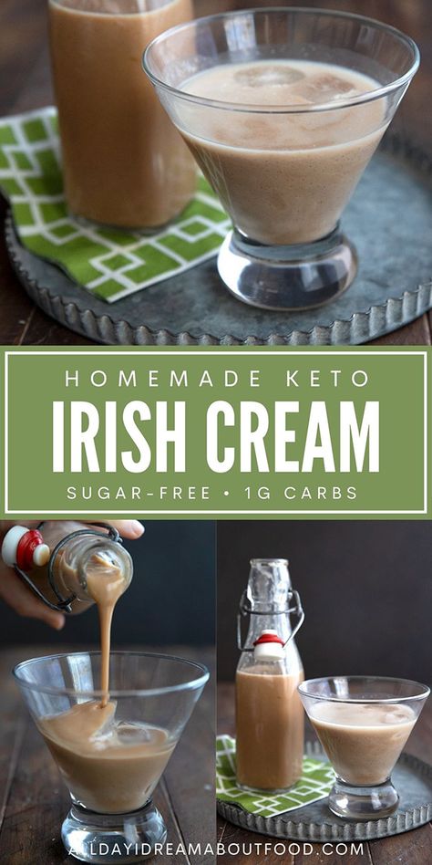 Keto Beverage Recipes, Keto Irish Cream Recipe, Keto Baileys Irish Cream Recipe, Keto Baileys Irish Cream, Keto Cocktails Alcoholic Drinks, Alcohol Guide, Healthy Alcohol, Keto Beverages, Baileys Irish Cream Recipes