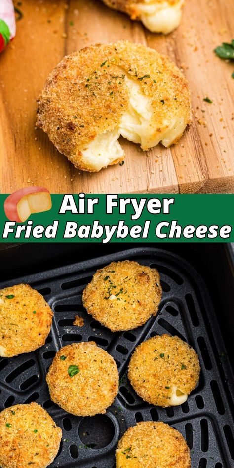 Babybel Cheese, New Air Fryer Recipes, Air Fryer Recipes Snacks, Recipes Skillet, Cooks Air Fryer, Air Fried Food, Air Fryer Oven Recipes, Air Fry Recipes, Air Fryer Dinner Recipes