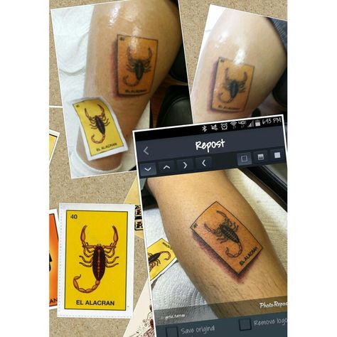 loteria alacran tattoo riverside ca maddtatterz Loteria Cards Tattoo, Loteria Tattoo Mexican, El Corazon Loteria Tattoo, La Luna Loteria Tattoo, La Sirena Loteria Tattoo, Triangle Tattoo, Tatting, Tattoos