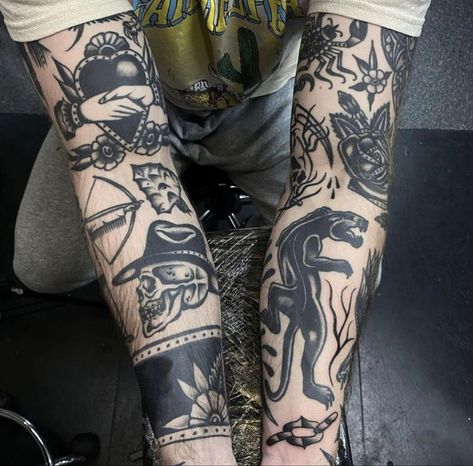 Old School Tattoos, Traditional Tattoo Sleeve, Tattoo Inspiration Men, Traditional Ink, American Traditional Tattoo, School Tattoo, Tree Tattoo, Simplistic Tattoos, American Traditional