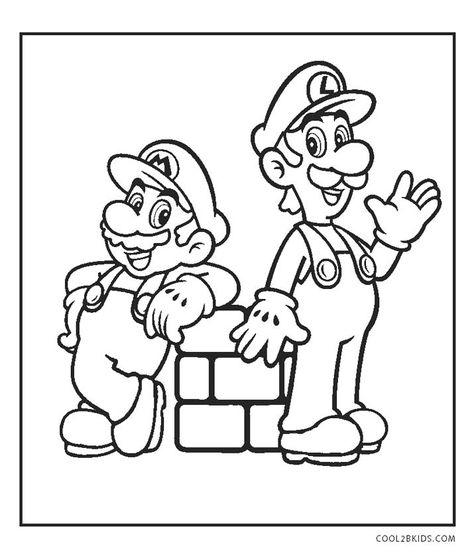 Free Printable Mario Brothers Coloring Pages For Kids Luigi Coloring Pages, Mario Brother, Mario Und Luigi, Mario Coloring, Super Mario Coloring Pages, Mario E Luigi, Super Mario And Luigi, Mario Coloring Pages, Super Mario Brothers