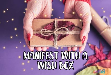 Spell Box Diy, Wish Box Ideas Diy, Manifestation Box Ideas, Free Magic Spells, Memory Ideas, Wish Box, Everyday Magic, Magic Spell Book, How To Focus Better