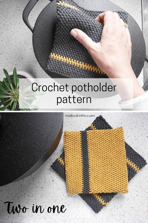 Crochet When Bored, Crochet A Headband, Potholder Patterns Free, Crochet Hot Pad, Crochet Pot Holders Free Pattern, Easy Beginner Crochet Patterns, Crochet Pot Holders, Crochet Potholder Patterns, Crochet Potholder