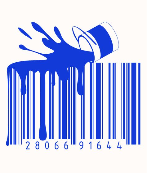 #barcode #paint #blue #graphicdesign by Donna Weber Blue Paint Splash, Barcode Design, Paint Blue, Paint Splash, Blue Paint, Creative Art, Cute Wallpapers, Design Art, Presentation