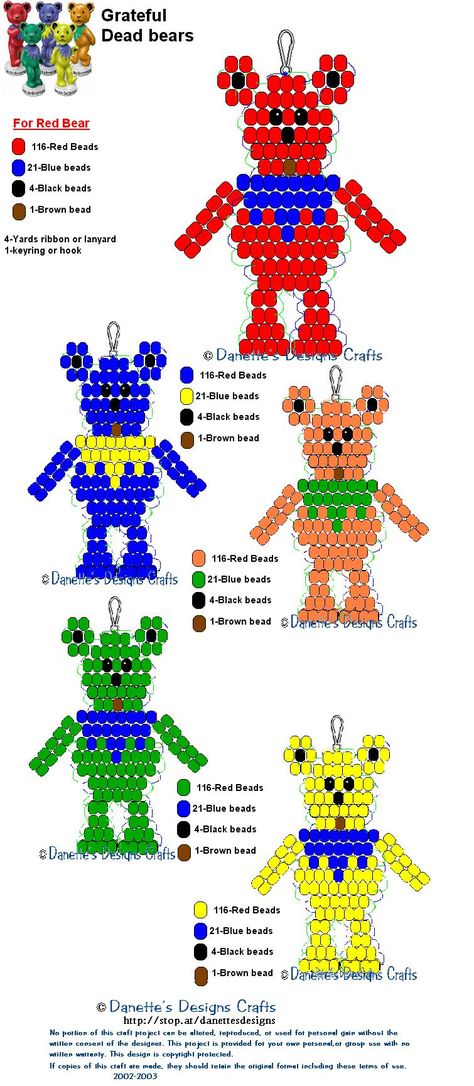 Beading Animals Patterns Free, Pony Bead Raccoon, Pony Bead Charms, Free Pony Bead Animal Patterns, Pony Bead Keychain Patterns Free, Disney Bead Patterns, Bead Buddy Patterns, Pony Bead Animals Patterns, Pony Bead Patterns Easy