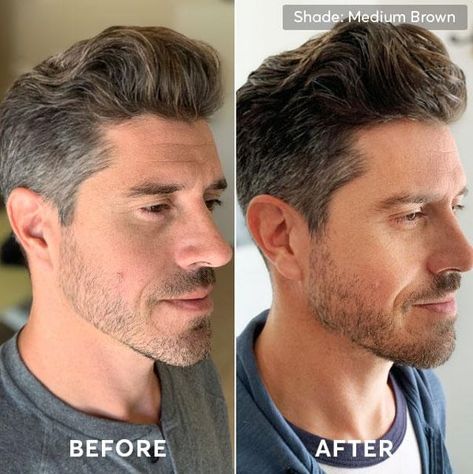 Hair Color for Men & Beard Dye for Men | Madison Reed Mr. Just For Men Hair Color, Beard Coloring Men, Barber Icon, Hair Dye For Men, Hair Color For Men, Grey Hair Before And After, Ash Gray Hair Color, Buzz Cut For Men, Ash Grey Hair