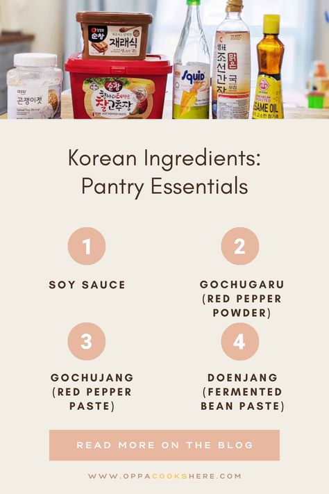 Cooking Korean Food, Korean Ingredients, Seoul Itinerary, Korean Soup, Red Pepper Paste, Korean Kitchen, Korean Rice, Steamed Eggs, Cooking At Home