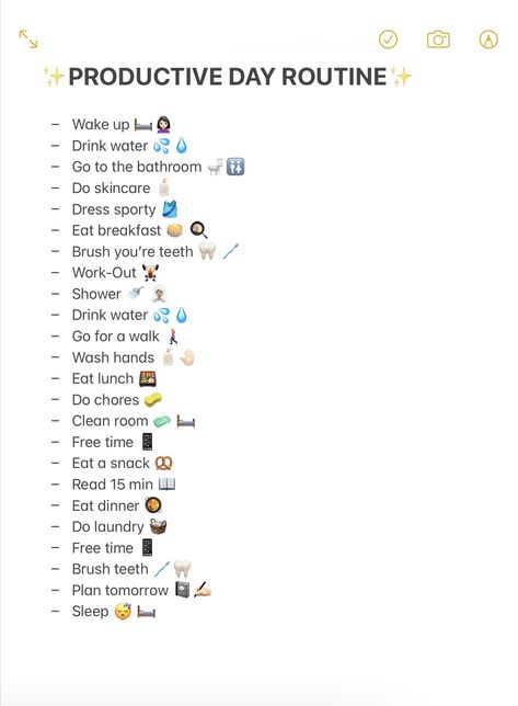 Productive Morning Routine Weekend, Productive Day Plan, Productive Day List, Productive Day Schedule, Productive Day Routine, Rutinitas Harian, Productive Routine, Morning Routines List, School Routine For Teens