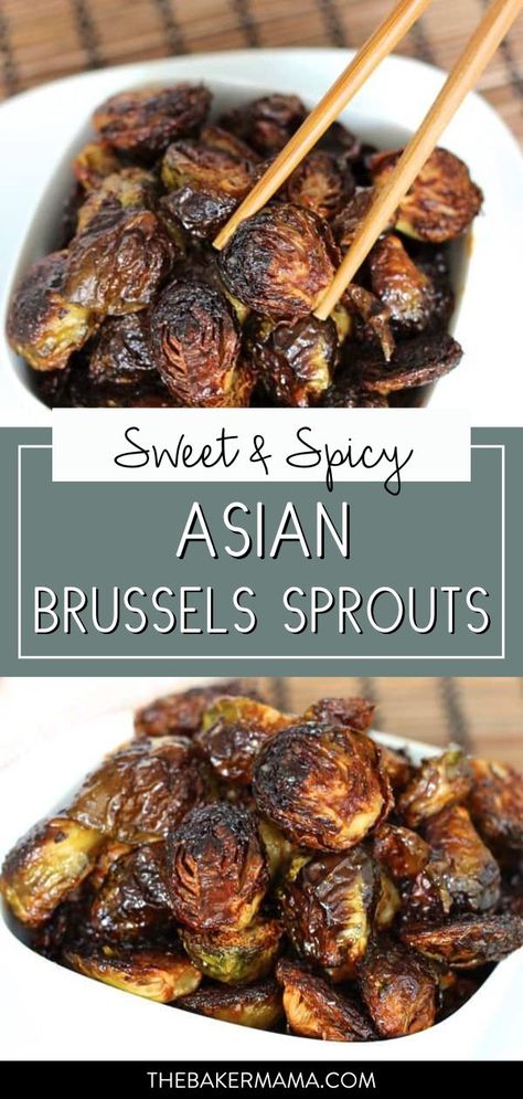 Asian Brussel Sprouts, Best Brussels Sprouts, Baked Brussel Sprouts, Crispy Brussel Sprouts, Veggie Side Dish Recipes, Season Recipes, Sprouts Recipe, Healthy Vegetable Recipes, Sprout Recipes