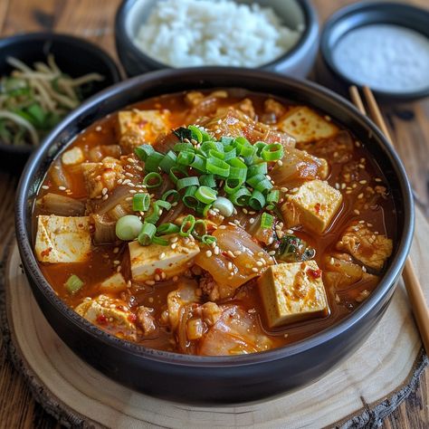 Korean Chili Powder, Kimchi Jjigae, Korean Chili, Korean Kimchi, Instagram Recipes, Trending Recipes, Sesame Oil, Pork Belly, Chili Powder