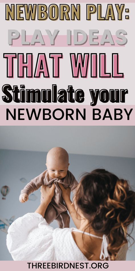 Newborn play helps your baby's developing brain, even at this very early age. There are so many things you can do. We give you a whole list and educate you on everything you need to know about newborn play. Newborn activities, what to do with your newborn, how to play with a newborn, how to play with my baby, baby activites. Activities For Newborn Development, Activities To Do With A Newborn, Newborn Playtime Activities, Newborn Momentos, How To Play With A Newborn, Newborn Play Ideas, Newborn Development, Newborn Play, Newborn Activities