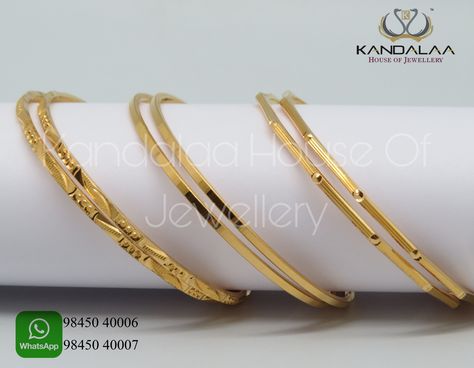 Gold Bangles Design 30 Grams, Bangles Jewelry Designs Gold Daily Use, Daily Use Gold Bangles Indian, Plain Bangles, Simple Gold Bangle, Bangle Collection, Kids Bangles, Solid Gold Bangle, Gold Bangles Indian