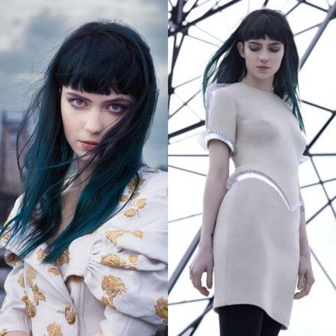 Grimes Black Hair, Grimes Hair Color, Grimes Bangs, Grimes Pfp, Mullet Bangs, Grimes Hair, Grimes Music, Baby Bangs, Dark Brown Hair