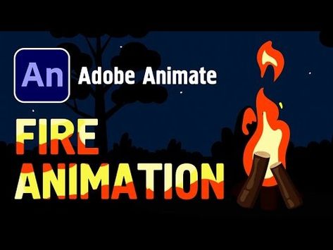 Fire Animation Tutorial in Adobe Animate (Free project file) - YouTube Adobe Animate Tutorial, Animate Tutorial, Fire Animation, Adobe Animate, Adobe Tutorials, Frame By Frame Animation, Animation Tutorial, Cartoon Animation, Animation Background