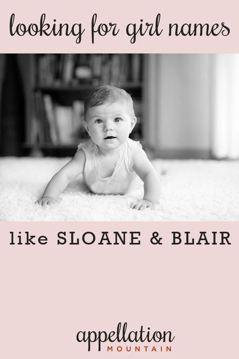 She loves Blair and Sloane, but they don't quite work for their daughter's name. Let's brainstorm some fresh suggestions with the same style. #namehelp #babynames #namingbaby #appellationmountain Sloane Name Meaning, Blaire Name Meaning, Blair Name, Cool Middle Names, Short Names, Maren Morris, Poetic Words, Country Pop, French Classic