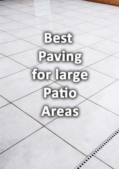 Large patios can be great spaces for family gatherings and hanging out with friends. However, expansive areas of paving can look bland and unappealing. In this article we discuss ways to avoid this and investigate what is the best paving for large patio areas. Square Paver Patio, Patio Size Guide, Large Patio, Contemporary Vs Traditional, Large Pavers, Pavement Design, Paving Ideas, Paved Patio, Paver Designs