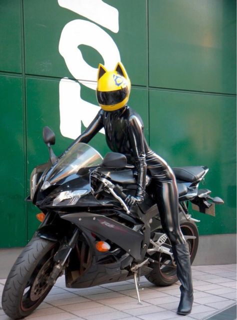 Celty Sturluson, Xe Ducati, Black Catsuit, Chicks On Bikes, Image Moto, Motorbike Girl, Vespa Vintage, Custom Bike, Hot Bikes