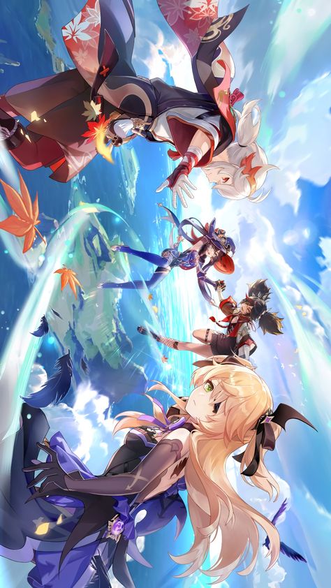 Genshin Impact 2.8 official art " Summer Fantasia " Summer Fantasia Genshin, Genshin Impact Official Art, Genshin Official, Genshin Impact Poster, Anime Fanart Drawing, Wallpaper Dekstop, Art Summer, Summer Wallpaper, Artist Style