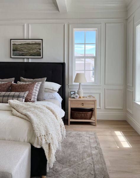 The Sunday 7: Ready for Summer Mcgee Bedroom, Studio Mcgee Bedroom, Wainscoting Bedroom, Dreamy Bedrooms, Studio Mcgee, Spare Bedroom, Decoration Inspiration, Upholstered Headboard, House Inspiration