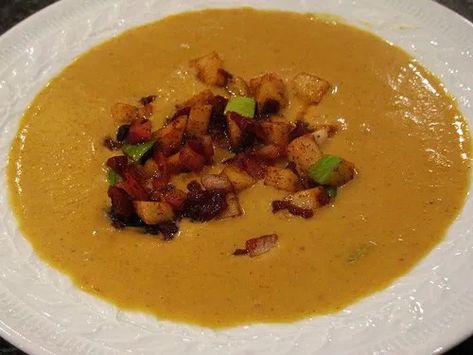 Pumkin Soup, Autumn Dinner Party, Gingerbread Trifle, Rachel Ray Recipes, Pumpkin Gingerbread, Autumn Dinner, Pumpkin Soup Recipe, Fall Dinner Party, Red Onion Relish