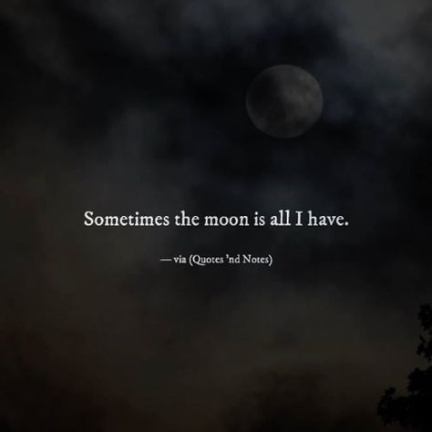 Sometimes the moon is all I have. —via (http://ift.tt/2cgUVT2) Hbd Quotes, Moon Quotes, Comfort Quotes, Mixed Feelings Quotes, Quotes For Book Lovers, Quotes And Notes, Friends Quotes Funny, Manifestation Quotes, Moon Child