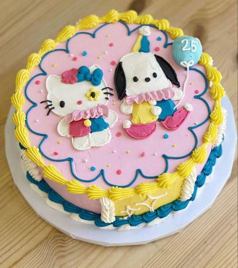 Via @kitchenprincess21 Clown Cakes Birthdays, Clown Birthday Party Ideas, Clown Birthday Cake, Birthday Cake Aesthetic, Clown Cake, Party Birthday Cake, 25th Birthday Cakes, Pastel Cupcakes, Cake Aesthetic