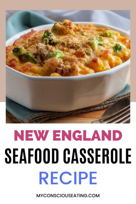 New England Seafood Casserole ready to serve New England Seafood, Seafood Pot Pie, Seafood Casserole Recipes, Light Sauce, Shepherds Pie, Buffet Food, Classic Dishes, Family Dinners, Casserole Recipe