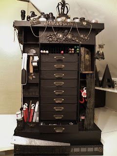 Tim Holtz carousel storage tower | annes papercreations | Bloglovin’ Carousel Storage, Storage Towers, Tim Holtz, Storage And Organization, Carousel, Tower