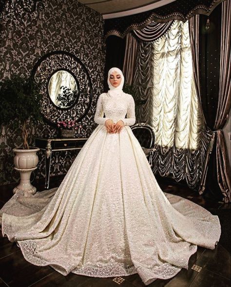 22 Ideas For Hijabi Wedding Dress - Wedding Dresses - Wedding Dresses With Sleeves - image:@b.y_hijab - Wedding Dresses Simple -Wedding Dress Hijab - Wedding Dress Hijab Gown - Wedding DressHijab Muslim Couple - Wedding Dress Hijab Simple - Wedding Dress Syari - Wedding Dress Simple Muslim Brides #hijabbride #bridalhijab #muslimweddingdress #muslimahweddingdress #hijabweddingdress Muslim Wedding Hijab, Hijabi Wedding, Muslim Wedding Gown, Muslimah Wedding Dress, Muslimah Wedding, Estilo Hijab, Hijab Wedding Dresses, Disney Wedding Dresses, Muslim Wedding Dresses