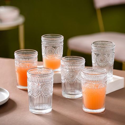 Raise your glass to summer vibes! 🥂 Sunny days call for refreshing drinks and our beautiful glassware is perfect for those summer cheers. 😍 Products featured: 1. Rotating Drinking Glass Set Of 6 150ml 2. Rotating Fluted Glass Set Of 6 150ml 3. Set Of 6 Fluted Tall Glass Tumbler 300ml 4. Set Of 6 Stackable Drinking Glasses Ribbed 5. Glass Ice Cream Dessert Bowl Set Of 6 120ml 6. Set Of 6 Highball Glass Tumbler 230ml 7. Set Of 6 Fluted Glass Tumbler 260ml 8. Pebble Textured Tall Drinkware Set... Glass Sets Drinking, Fluted Glassware, Kitchen Witches, Water Glass Set, Drinkware Set, Beautiful Glassware, Ice Cream Dessert, Dining Ware, Dinning Set