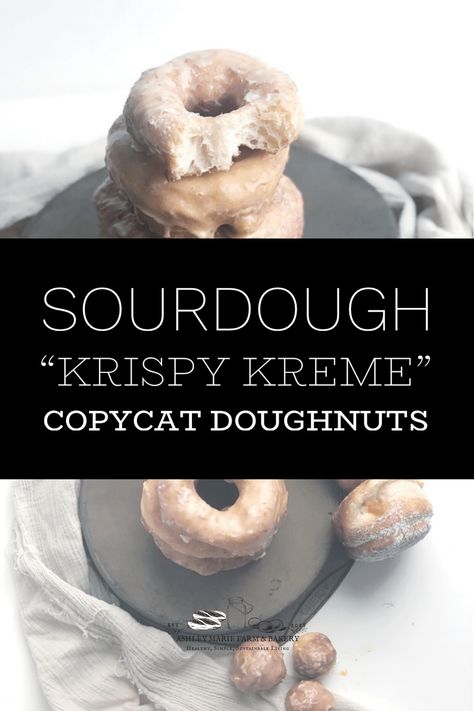 Sourdough "Krispy Kreme" Copycat Doughnuts are light, soft, and fluffy in the middle. Ever so slightly crispy on the outside with a sweet, crinkly glaze. Pumpkin Jam, Sourdough Starter Recipe, Dough Ingredients, Sour Dough, Sourdough Baking, Krispy Kreme, Old Boxes, Starters Recipes, Sourdough Recipes