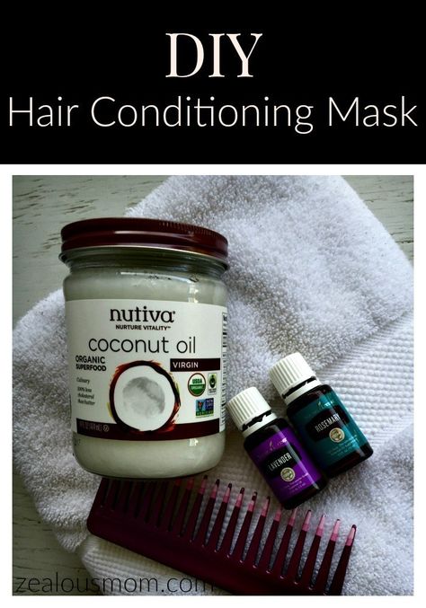 DIY Hair Conditioning Mask. #DIY #beauty #hairhealth #essentialoils #youngliving Hair Mask For Hair Growth, Mask For Hair Growth, Diy Hair Conditioner, Coconut Oil Hair Mask Diy, Mask For Hair, Oil For Curly Hair, Coconut Oil Hair Growth, Oil Hair Mask, Hair Conditioning