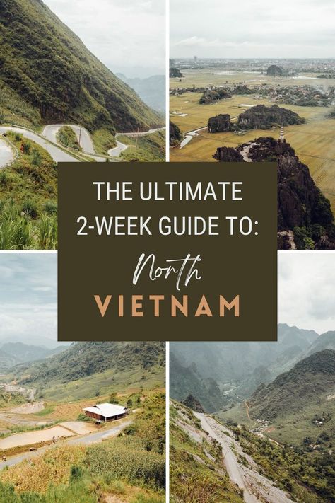 Perfect 2-Week North Vietnam Itinerary. Here is a complete travel guide to Vietnam covering the entire North, including unique tips, how to get around and an incredible 2-week Vietnam route to ensure you see the best attractions this country offers. From Hanoi to Cat Ba island and Ninh Binh, this Vietnam backpacking guide is perfect for first-timers and is ideal for any time of the year. | Holiday Bucket List | Dream Vacation | Wanderlust Inspiration | Vietnam Travel Map Vietnam Itinerary 2 Weeks, North Vietnam Itinerary, Holiday Bucket List, Vietnam Guide, Vietnam Destinations, Vietnam Trip, Incredible 2, Cat Ba Island, Backpacking Guide