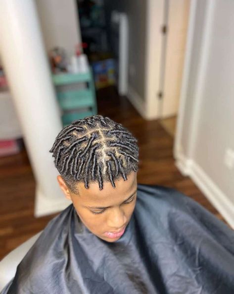 Gel Twists Men, Short Dread Styles For Men Shaved Sides, Starter Twists Men, Short 2 Strand Twist Men, Natural Locs Styles, Comb Twist Men, Short Twists Black Men Hair, Son Hairstyles, Twists For Men