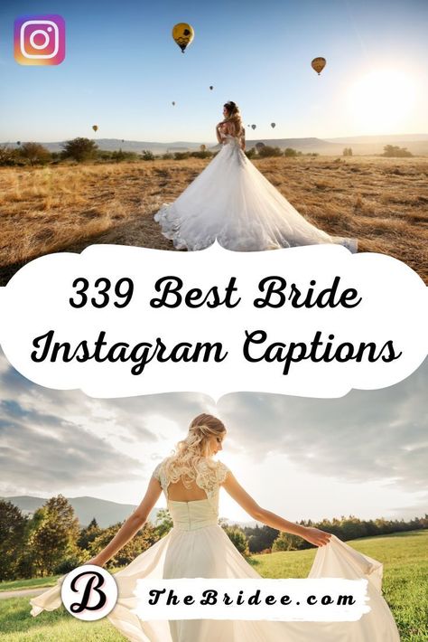 339 Best Bride Instagram Captions and Statuses Wedding Post Ideas Instagram, Caption For Bride Photo Instagram, Bride Captions Instagram Short, Insta Captions For Wedding Pics, Elopement Captions, Instagram Wedding Post Ideas, Wedding Video Caption For Instagram, Wedding Dress Captions For Instagram, Wedding Video Caption