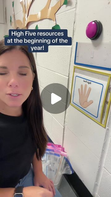 Preschool Vibes on Instagram: "🌟🖐️ High Five to Learning: Interactive Classroom Resources! 🖐️🌟 Welcome to a sneak peek of our unique High Five spots in the classroom! Designed to boost learning and positive affirmations, these interactive spots are a hit among students. Our two High Five stations we use to reinforce various skills throughout the school year. The first spot, located at our classroom door, serves as a dynamic learning point where we usually feature our "Letter of the Week." However, until mid-September, we're focusing on different foundational skills such as affirmations, friendship, the five senses, shapes, and colors. 🚪✨ Starting the year, our doorway High Five spot will engage students with positive affirmations. On the very first day, it will prompt them with "I am Welcome To Our Classroom, Preschool Vibes, I Am Brave, The Five Senses, Hi Five, Interactive Classroom, Welcome Students, Learning Stations, Five Senses