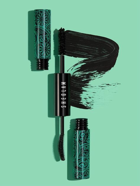 All In One Volume & Curl Mascara - BLACK | SHEIN USA Under Eye Setting Powder, Length Mascara, Liquid Contour, Volume Curls, Formula Cans, Best Mascara, Silicone Brush, Black Mascara, Volume Mascara